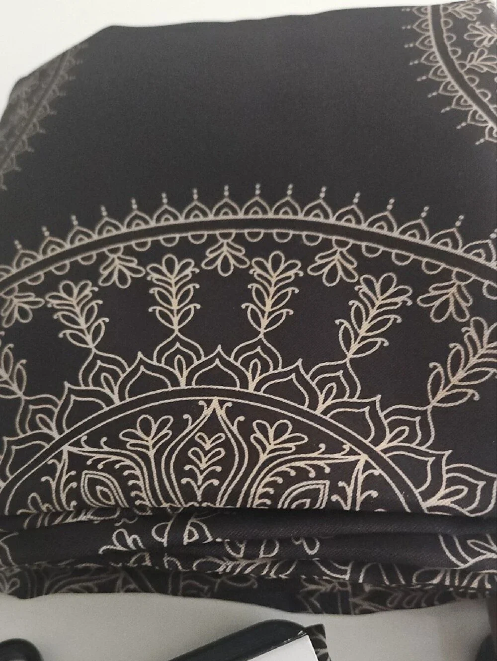 Mainstays Black and Gold Medallion Blackout Curtain Panels 3 Pairs 6 Panels